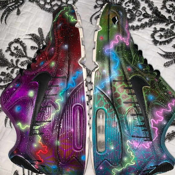 Nike Shoe Custom Air Max 90 Galaxy Nike Air Max 90 Blue Galaxy